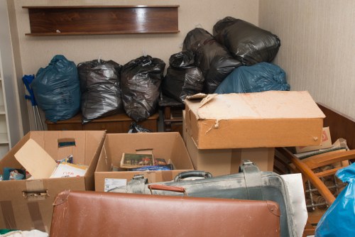 Removing furniture during flat clearance